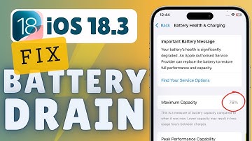 How To FIX Battery Drain in iOS 18.3