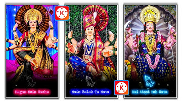 Navratri Status Video Editing Tutorial Kinmaster || Durga Puja Video Editing Kinmaster ||