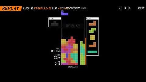 Tetr.io 20.462 seconds 40L sprint