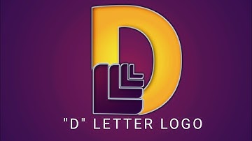 How to design 3d letter d logo design in Pixellab? | letter d logo @AreejRajput