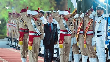 Jordan’s King Abdullah II receives Guard of Honour at PM House