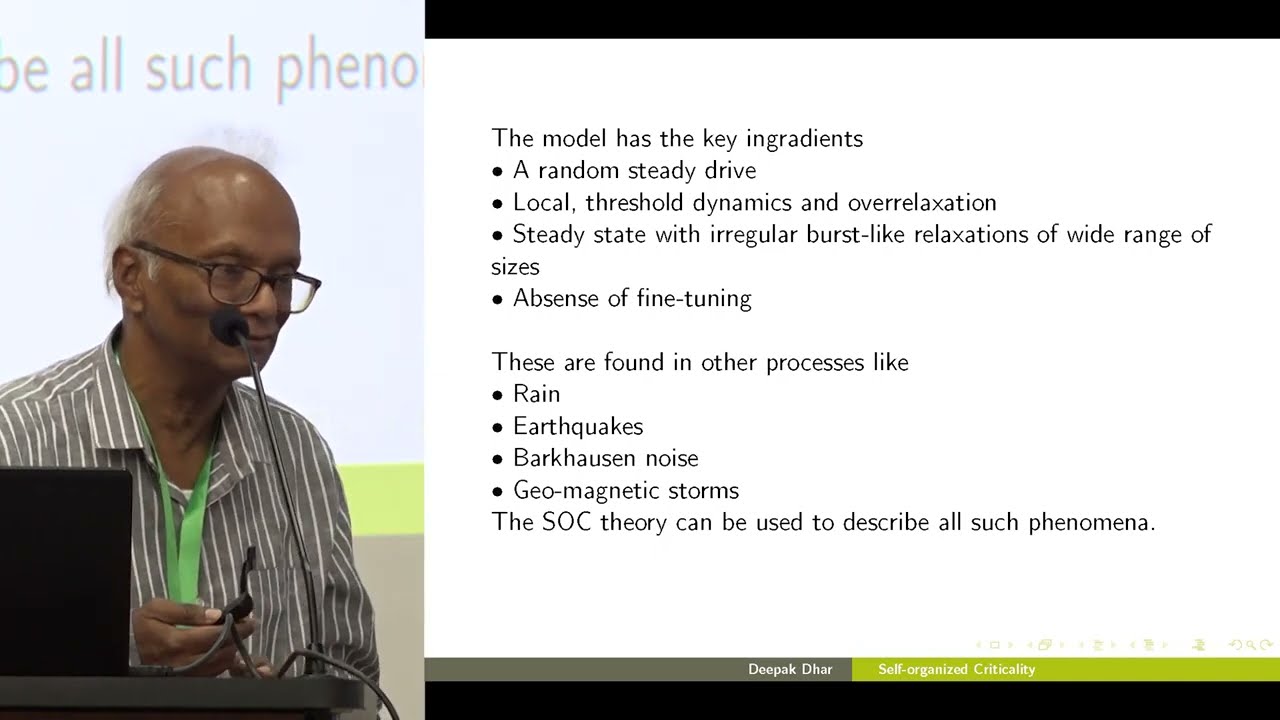 An introduction to self organised criticality - Deepak Dhar