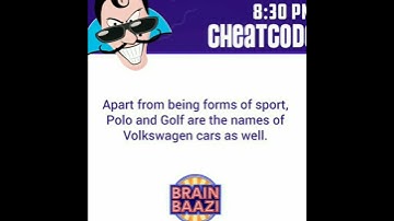 Brain Baazi social media cheat code 19 September 8:30 pm