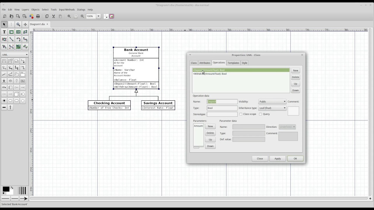 uml คือ  Update 2022  Statik's Geek Notes - UML Diagrams in Dia - Part 1 - Class Diagrams