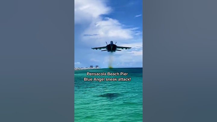 US Navy Blue Angels Pensacola beach pier sneak attack