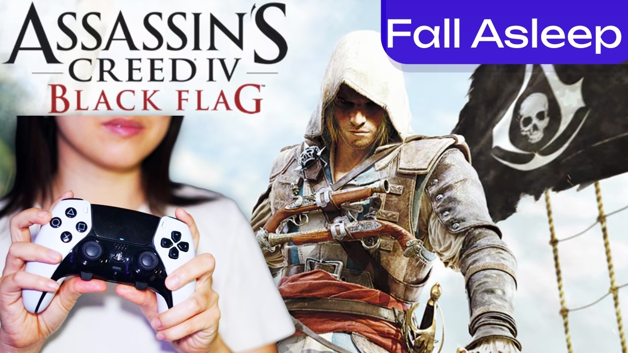ASMR Assassin's Creed 4: Black Flag | The Voyage Begins) 4K Relaxing Gameplay 😴🏴‍☠️