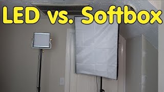 Neewer Bi-color 480 LED lighting kit vs. standard Softbox