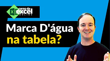 Como colocar marca d'água em uma tabela no Word?