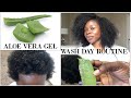 Step by Step Homemade Aloe Vera gel for fast hair growth. 8 months old natural hair wash day routine