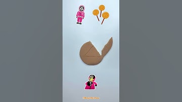 Making Squid Game Dalgona Candy Clay 🍬🦑 DIY Clay Challenge #diyclay   #oddlysatisfying #squidgame2