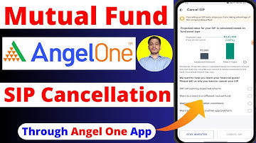How to stop sip in angel one app | Mutual Fund Sip cancel in Angel One App
