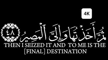 كروما شاشه سوداء قرآن كريم الخط جديد الدقة 4K سورة الحج القارئ ياسر الدوسري ويستعجلونك بالعذاب