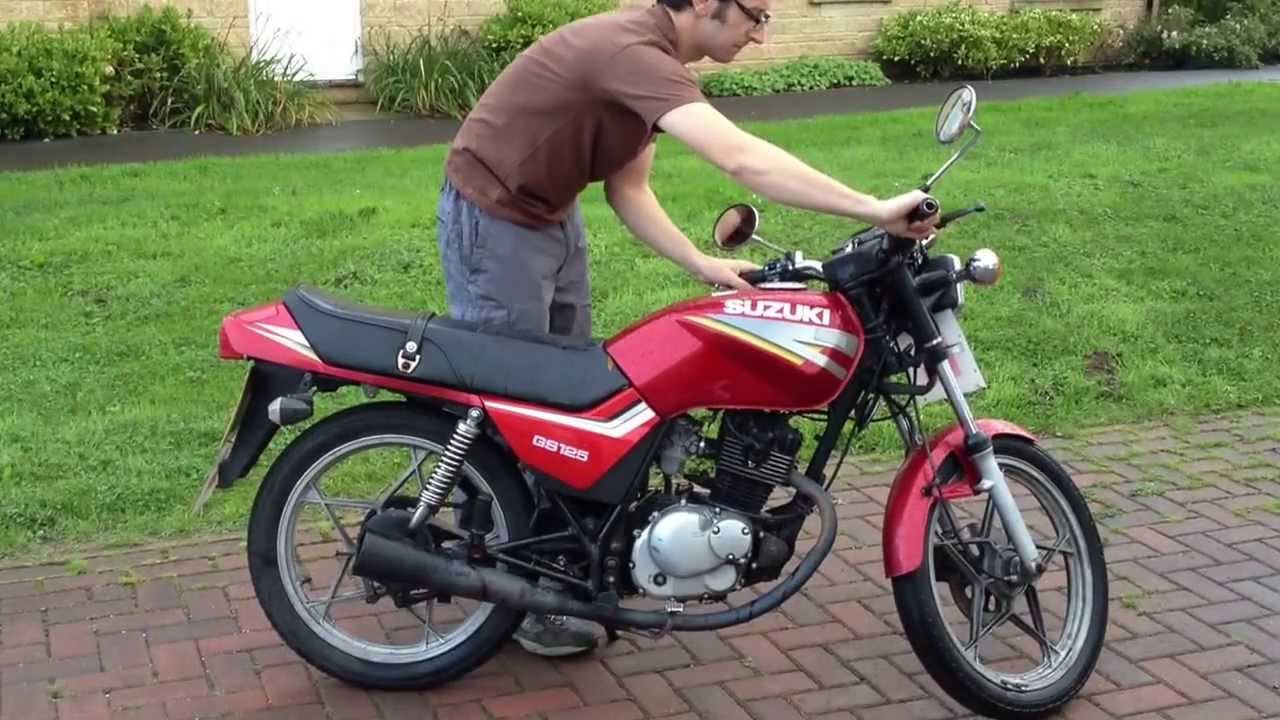 Suzuki GS125 starting and 360° - YouTube