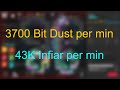 Infinitode 2 Endless grind stream highlight: 3700 Bit Dust per min / 43K Infiar per min