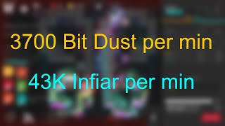 Infinitode 2 Endless grind stream highlight: 3700 Bit Dust per min / 43K Infiar per min