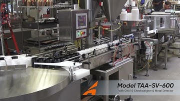 Integrated Systems | TAA/SV/600 Auger Filler - CW/10 Checkweigher | Feature: Metal Detector