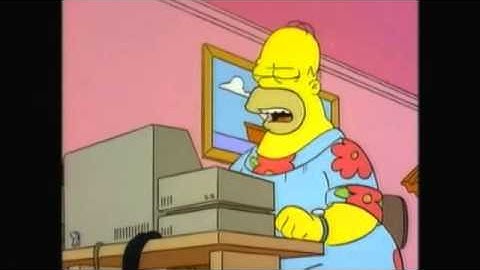 homer simpson where is the any key