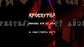 #apocrypha #27años #birthday #anniversary #music #heavy #metal #rock #band #thrash #live #show