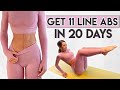 GET 11 LINE ABS in 20 DAYS 🔥  4 minute Workout