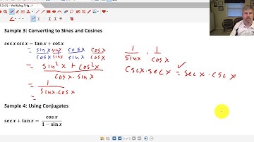 Section 5.2 (1) Verifying Trig Identities