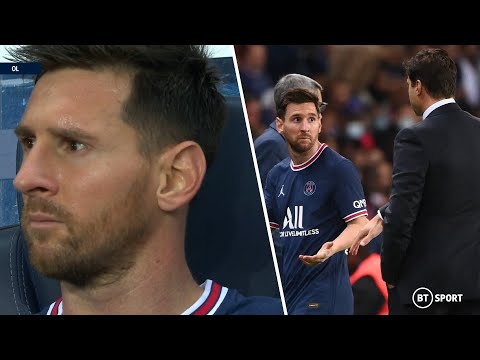 Messi frustrated by PSG substitution! Mauricio Pochettino takes off Lionel Messi on PSG home debut!