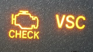 How to Fix &amp; Reset VSC and Check Engine Light On or Flashing | Vehicle Stability Control Light On