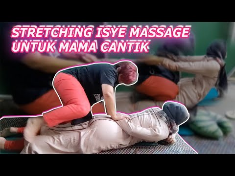 stretching isye massage untuk mama cantik // mengurangi sakit pinggang