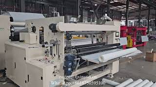 Low price semi automatic kitchen towel paper making machine production line