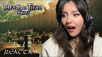 NON ANIME FAN REACTION | FIRST TIME WATCHER | Attack on Titan  1x1+1x2 : "To You, in 2000 years"