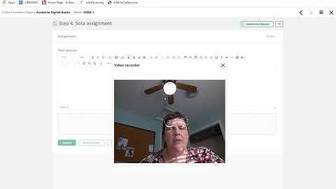 How to record a video in itsLearning