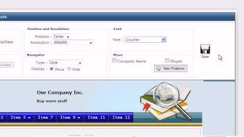 Changing your website style in RVSiteBuilder