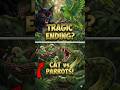 Mother Parrot Killed by Snake, Babies Fall to the Cat! 🦜🐍 Will They Survive? #shorts