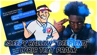 SLEEPY HALLOW “DEEP END FREESTYLE” LYRIC TEXT PRANK ON FOOTBALL COACH