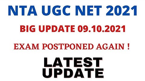 Public Notice Dated09.10.2021 Rescheduling of the Exam.Dates for UGC-NET DEC.2020 & JUN 2020 Cycles|