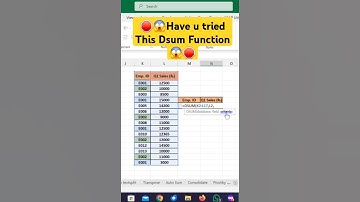 Dsum Function 😱 #excelhacks #excelformula #excelshortcuts #exceltricks #excel #excelwithjordan#viral