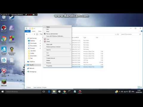 The self-deleting batch file