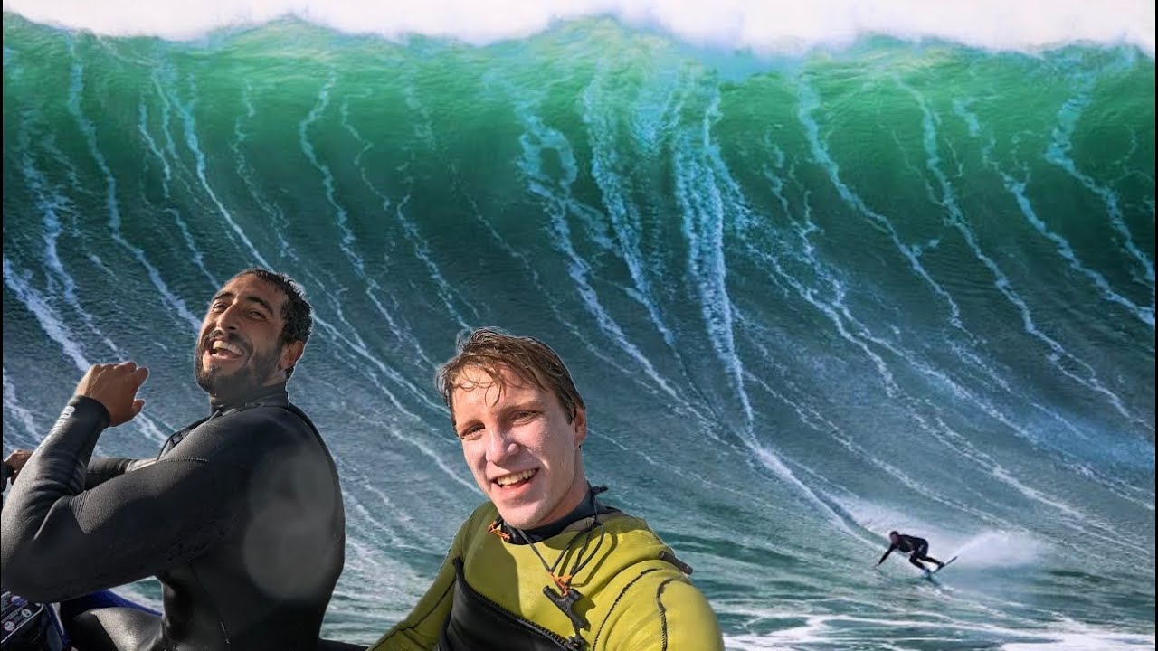 NAZARÉ GRANDE E PERFEITO! PRIMEIRO SWELL DA TEMPORADA