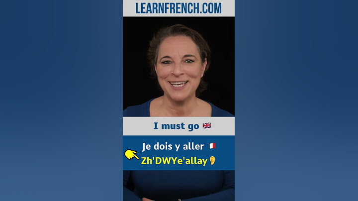French in Real Life: Je dois y aller #Shorts