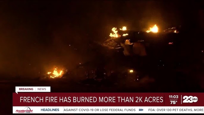 French Fire Burns Through More Than 2 000 Acres On Wednesday Night Youtube