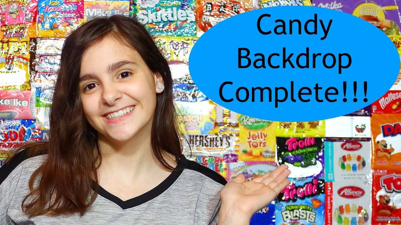 Candy Wrapper Backdrop Complete & Shoutouts!!! YouTube