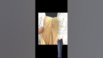 Quick and Easy Drape Skirt Cutting Tutorial