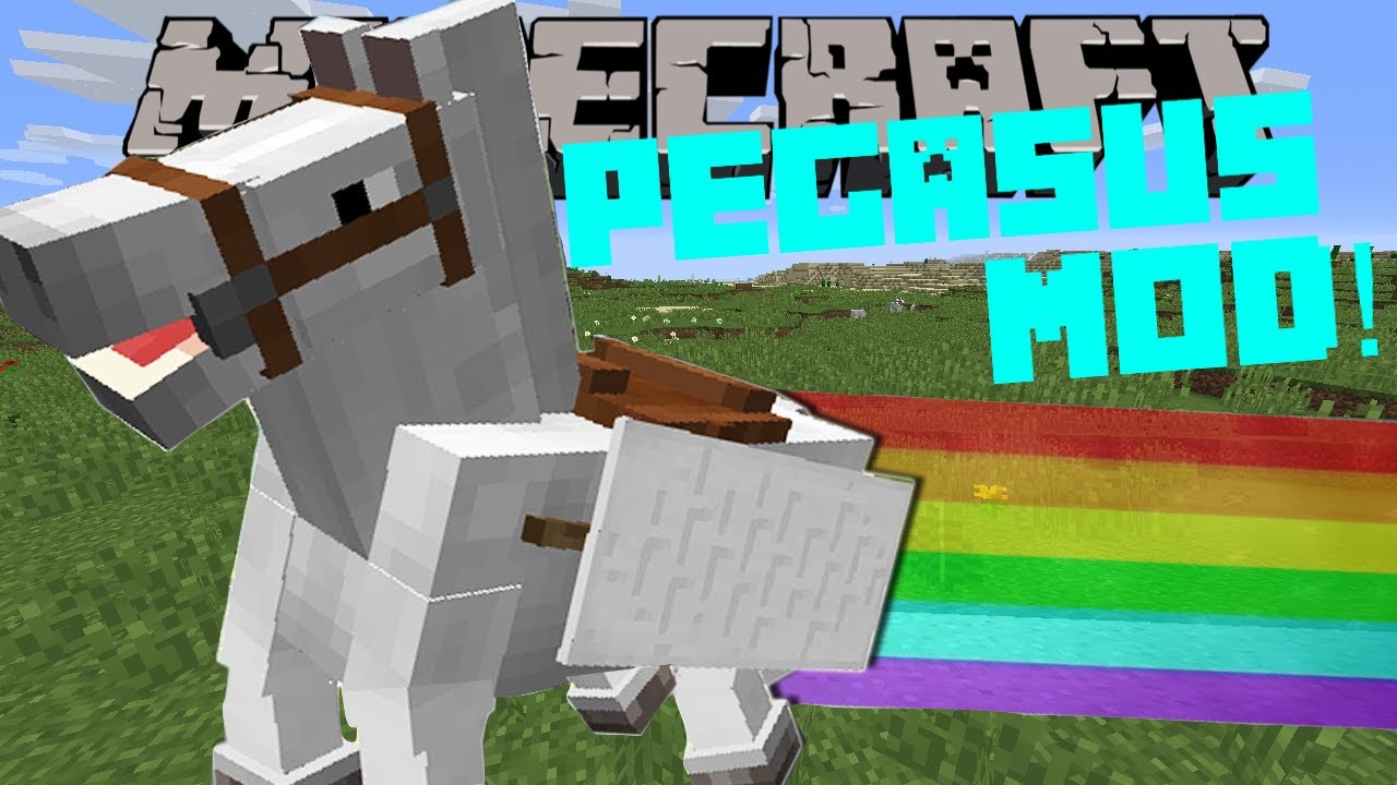 Minecraft | PEGSASUS MOD | (Magic Seeds and Flying Horses!) | Custom Command 1.8