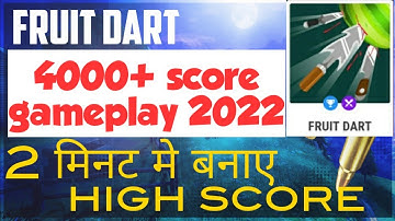 Fruit dart 4000+ score hidden trick #mpl #mplpro