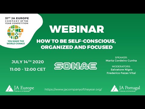 How to be self conscious, organized and focused - SONAE Live Webinar