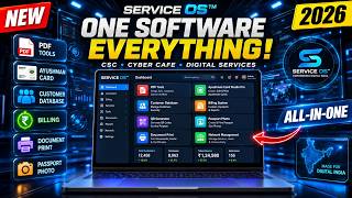 🔥 Service OS™ - India's Most Powerful CSC Software | PDF Tools, Ayushman Card Studio, Billing & More screenshot 4