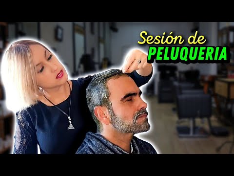 Asmr | PELUQUERÍA DE PELO VERDE A CASTAÑO
