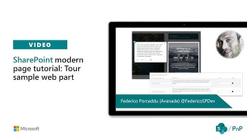 SharePoint modern page tutorial: Tour sample web part