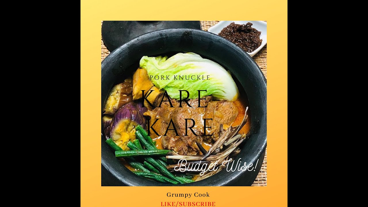 Pork Knuckles Karekare (Pork Knuckle Stew In Peanut Sauce) Budget Wise