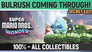 Super Mario Bros. Wonder - Bulrush Coming Through - 100% All Wonder Seeds, Flower Coins & Flag