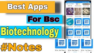 Best Apps For #Bsc Biotechnology  Notes || Notes For Bsc Biotech || Ajlivestudy screenshot 1